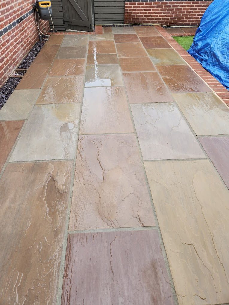 Patio and driveway cleaning by EcoClean
